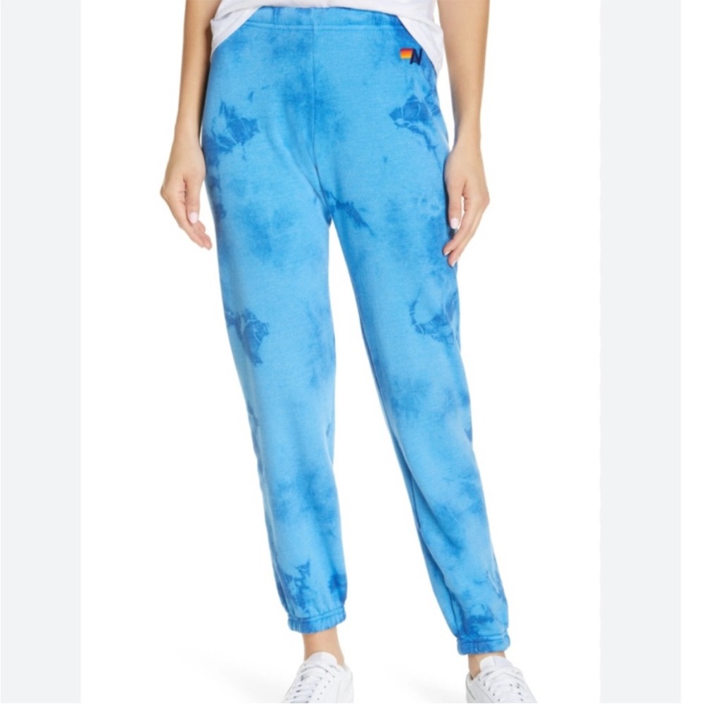 Aviator Nation Tie Dye Blue Sweatpants - Picture 2 of 8